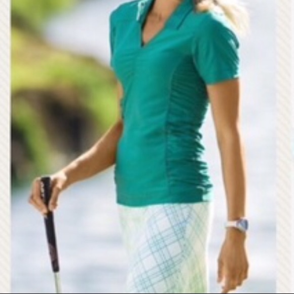 Athleta Tops - Athleta birdie polo Sz MT
